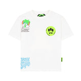 Barrow Kids T-shirt Bianca con Stampa Logo (fronte)
