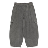 **Palm Angels Kids Pantaloni Cargo Grigi con Fascia Logo per Bambine