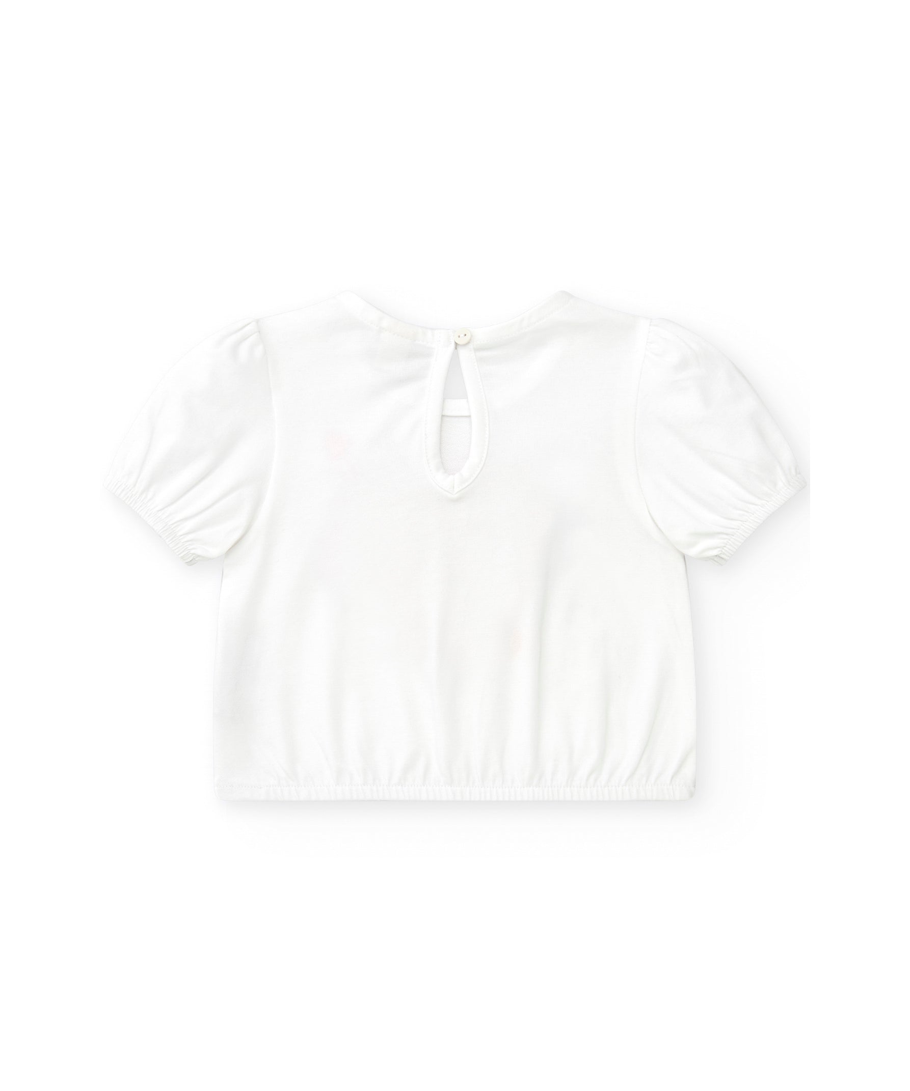 Tuc Tuc T-shirt Bianca con Cuore per Neonate