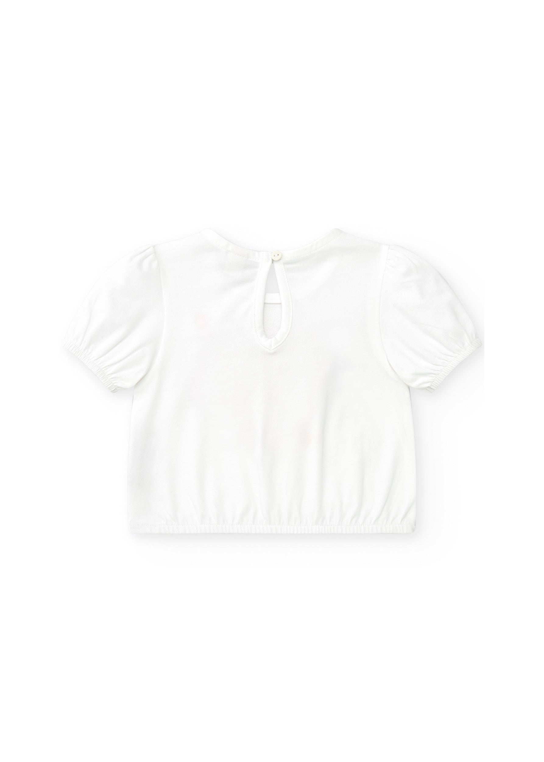 Tuc Tuc T-shirt Bianca con Cuore per Neonate