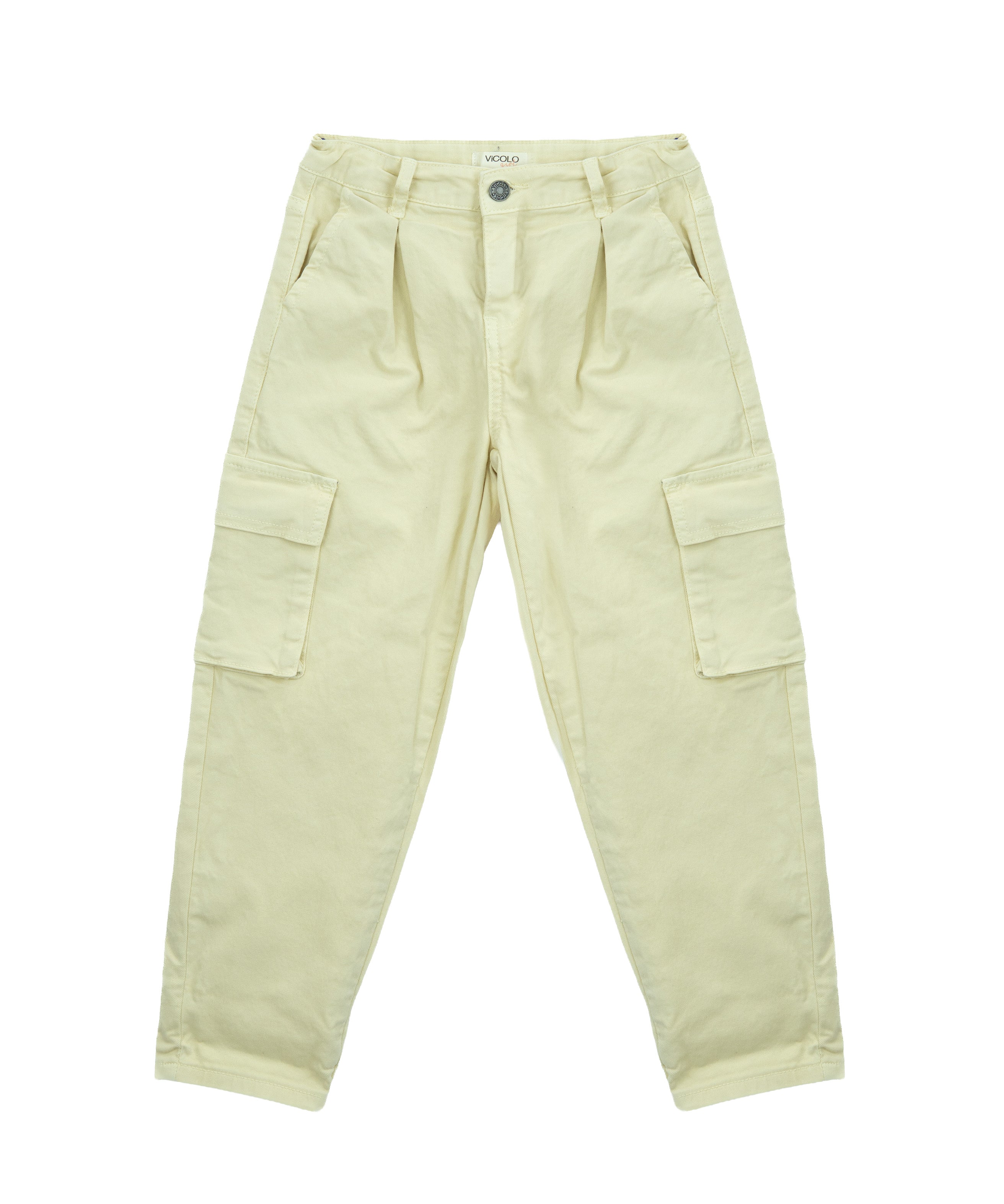 Vicolo Kids Pantalone Burro con Tasche Cargo per Bambine