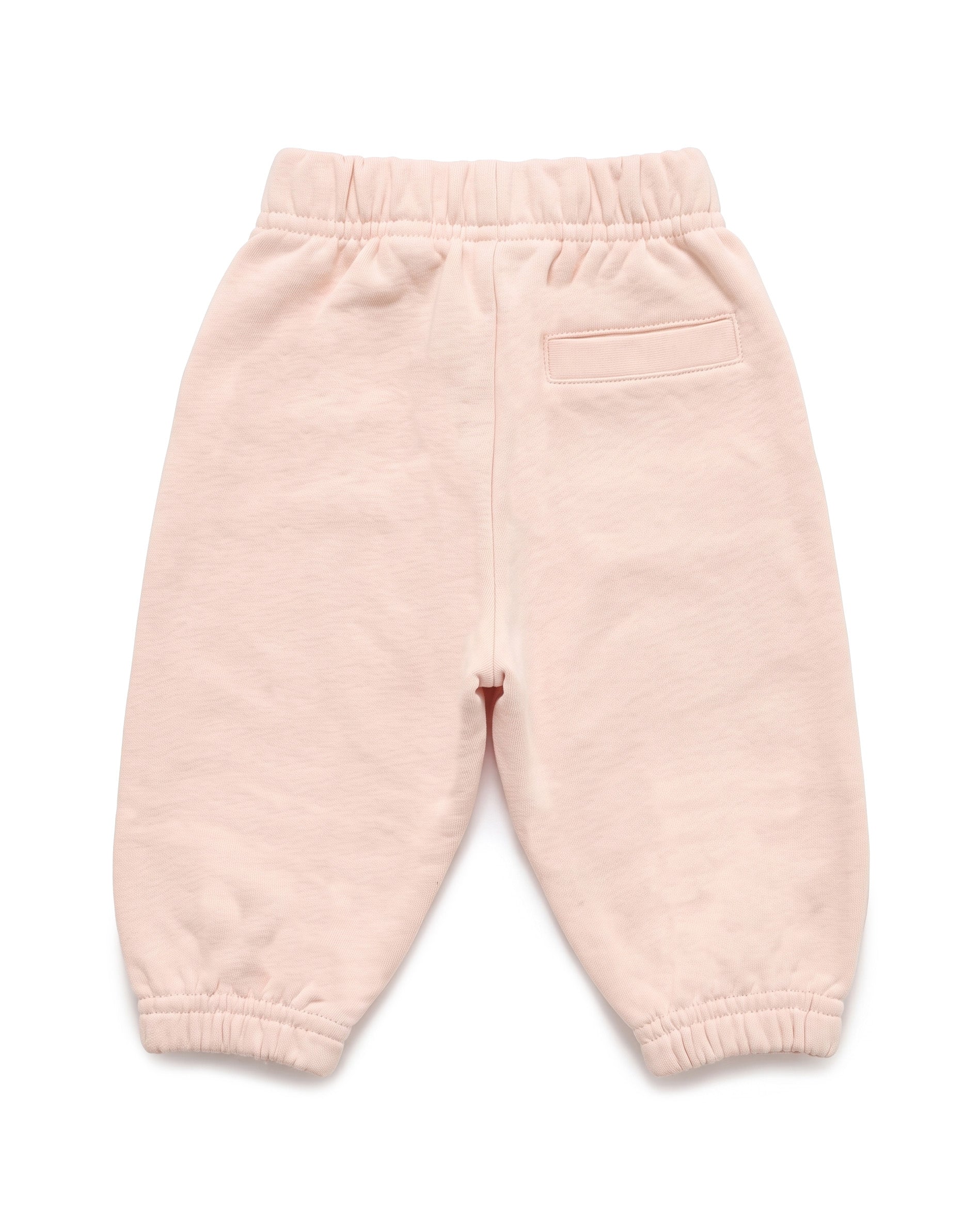 Palm Angels Kids Pantalone Rosa con Logo Panna per Neonate