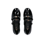 Elisabetta Franchi La Mia Bambina Ballerina Nera Lucida per Bambine