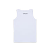 Dsquared2 Kids Canotta Bianca a Costine per Bambini
