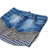 Dsquared2 Kids Gonna Denim Crystal per Bambine (dettaglio)