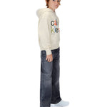 Calvin Klein Kids Felpa con Cappuccio WhiteCap Gray per Bambini