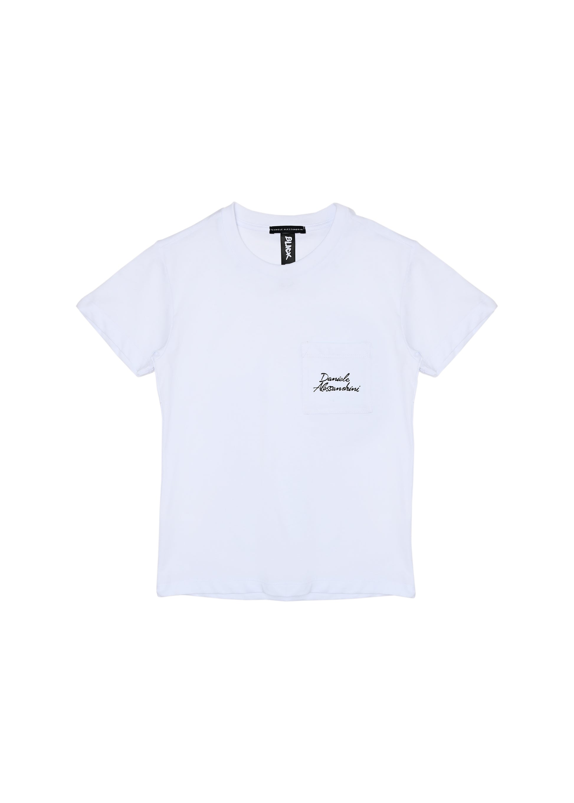 Daniele Alessandrini T-shirt Bianca con Logo per Bambini