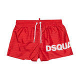 Dsquared2 Costume Rosso Monogram All-Over per Bambini