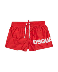 Dsquared2 Costume Rosso Monogram All-Over per Bambini
