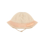 Elisabetta Franchi La Mia Bambina Cappello Rosa con Ricamo Logo Modello Pescatore per Neonate