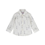 Cesare Paciotti Camicia Beige a Righe per Neonati