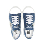 Moschino Kids Sneakers in Denim con Logo Teddy per Bambini