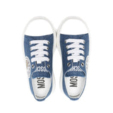Moschino Kids Sneakers in Denim con Logo Teddy per Bambini