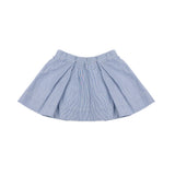 Elisabetta Franchi La Mia Bambina Gonna Plissettata con Motivo a Righe Azzurro/avorio per Neonate