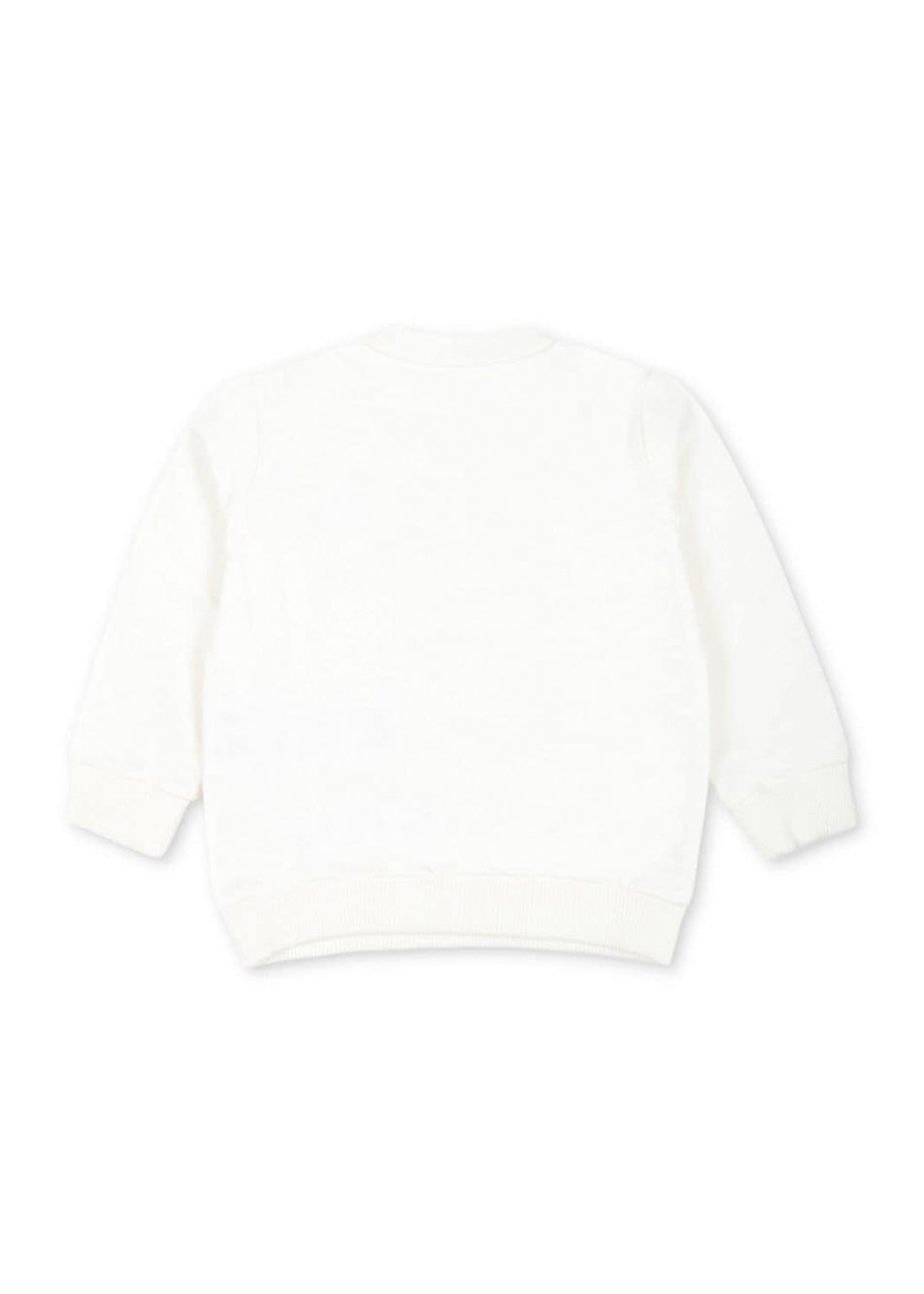 Moschino Kids Felpa Panna con Logo Teddy Bear per Neonati (retro)