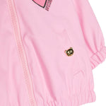 Moschino Kids Giubbino Rosa con Stampa Teddy Bear per Neonate