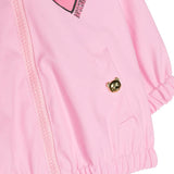 Moschino Kids Giubbino Rosa con Stampa Teddy Bear per Neonate