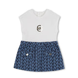 Michael Kors Kids Abito in Denim con Logo per Neonate
