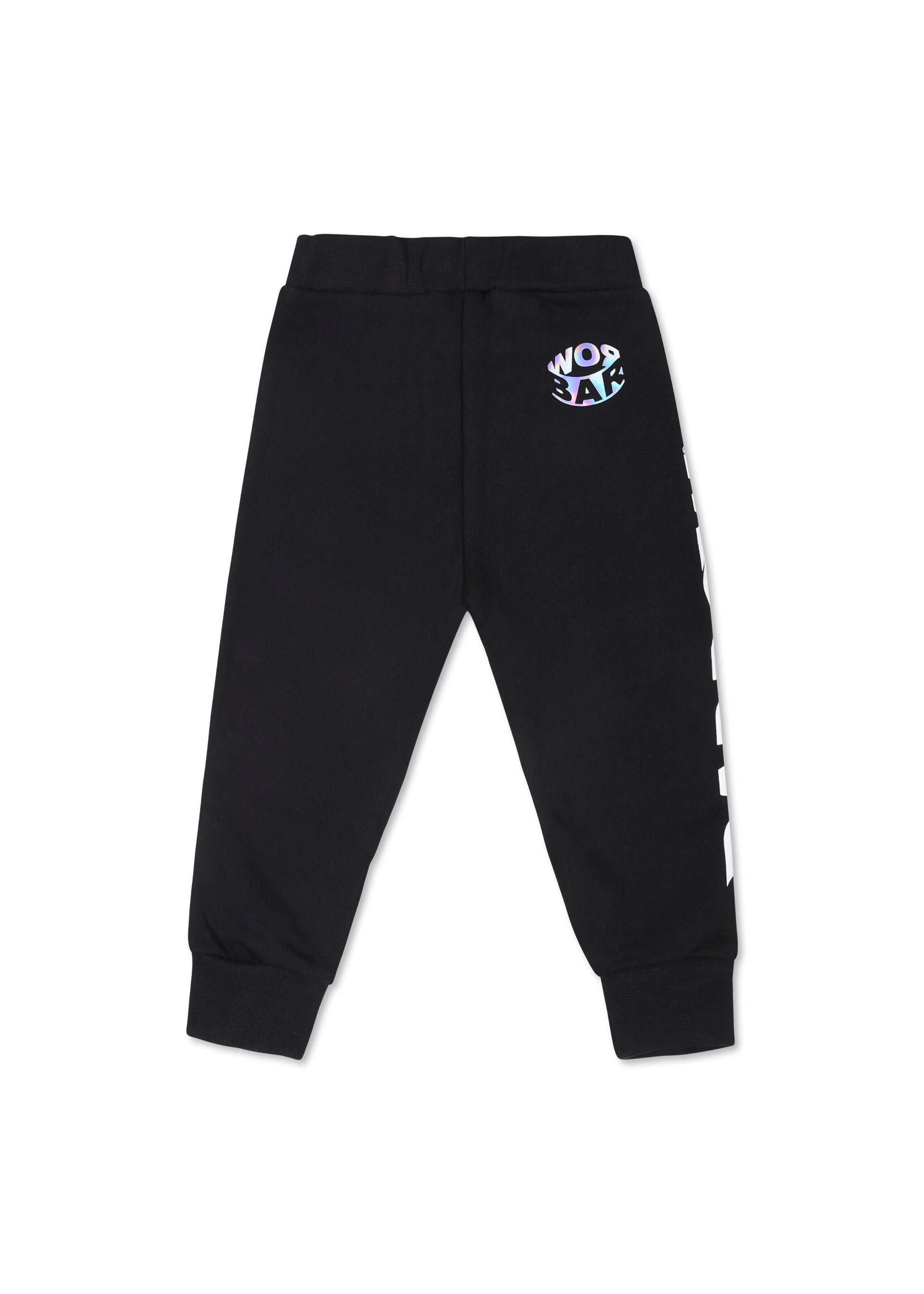 Barrow Kids Pantaloni Neri in Felpa con Stampa Logo per Neonati (retro)