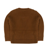 Alessandrini Kids Maglia con Aperture a Bottoni Frontali Cammello Unisex per Neonati