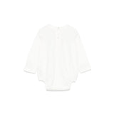 Elisabetta Franchi La Mia Bambina Body Panna con Ricamo per Neonate (retro)