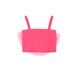 Angel's Face Fuchsia Tulle Rosette Top for Girls