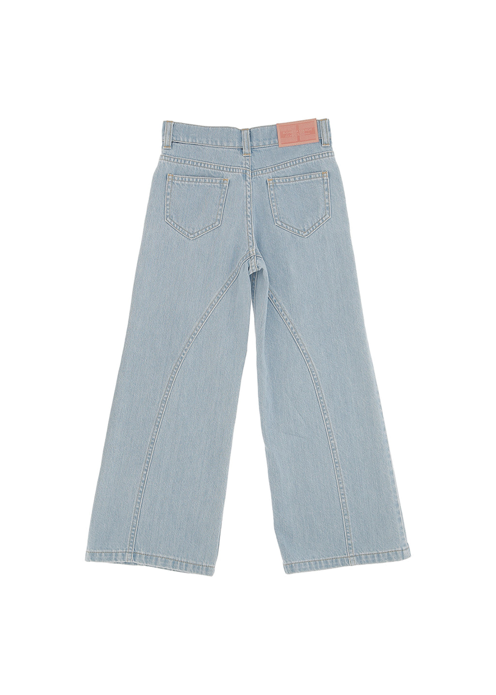 Elisabetta Franchi La Mia Bambina Jeans a Palazzo Denim per Bambine (retro)
