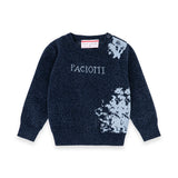 Paciotti Kids Maglia Blu Navy con Logo Ricamato per Neonati