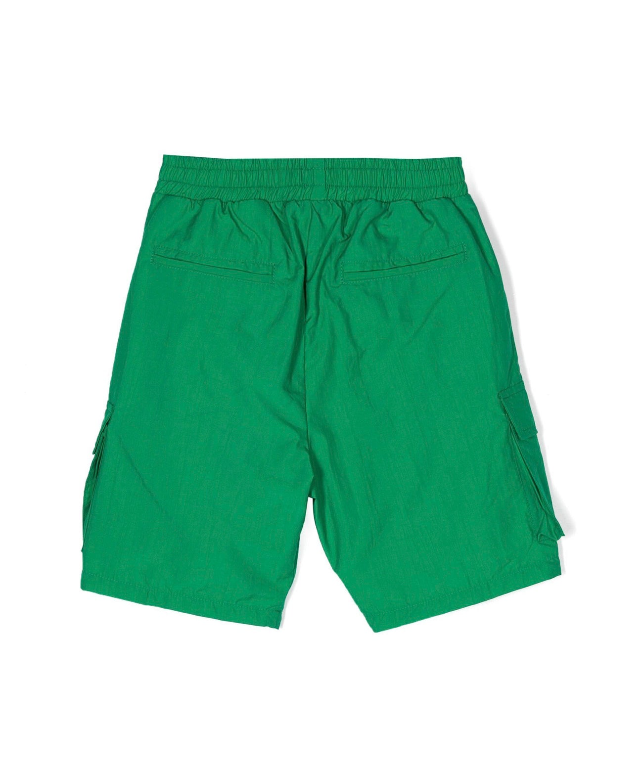 Barrow Kids Short Verde in Nylon per Bambini retro