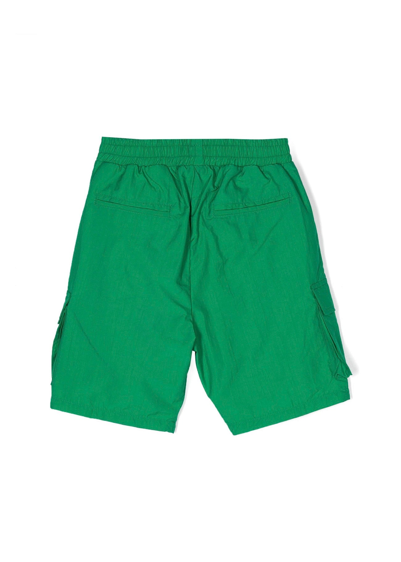 Barrow Kids Short Verde in Nylon per Bambini retro