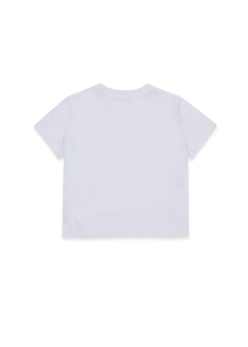 Diesel Kids T-shirt Bianca con Logo Pailettes per Bambine (retro)