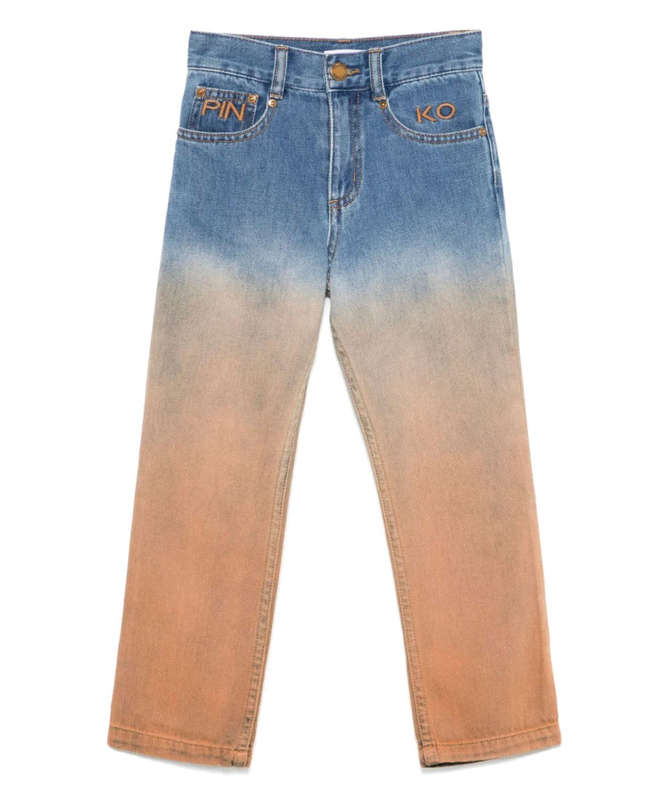 Pinko Kids Jeans Sfumato Terra/Denim per Bambine