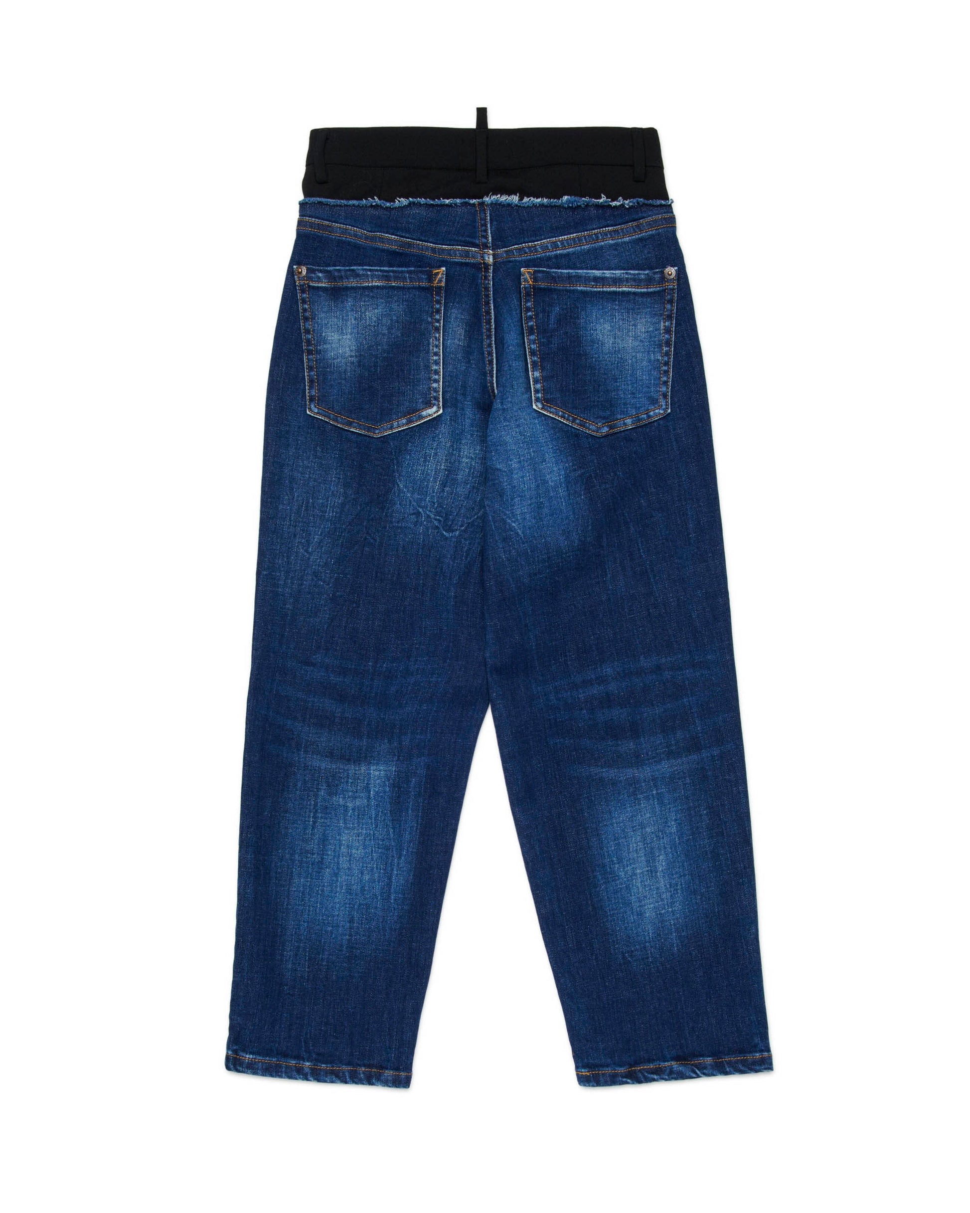 Dsquared2 Kids Jeans in Doppio Tessuto per Bambini