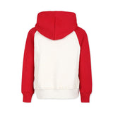 MSGM Kids Felpa Crema/Rosso con Cappuccio per Bambini (RETRO)