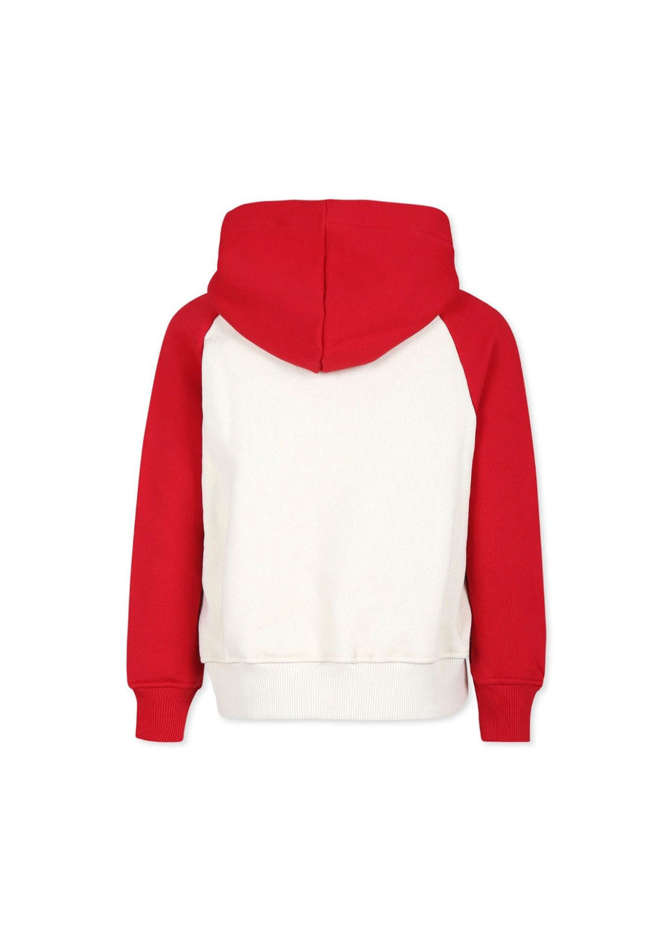 MSGM Kids Felpa Crema/Rosso con Cappuccio per Bambini (RETRO)