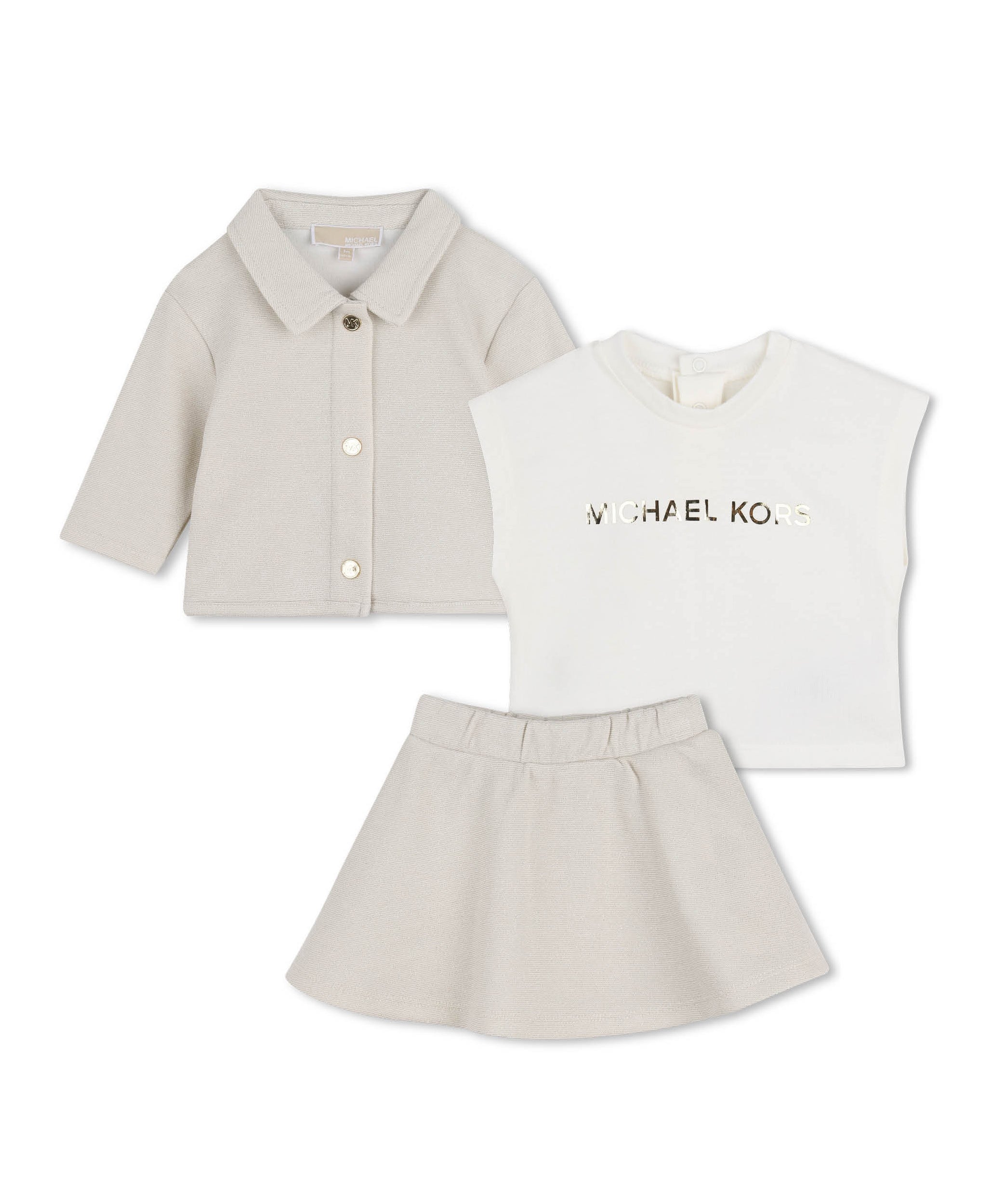Michael Kors Kids Completo Corda/Bianco per Neonate