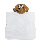 Moschino Kids Poncho Towel con Teddy Bear per Neonati