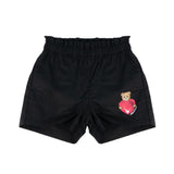 Moschino Kids Short Nero con Teddy per Neonate