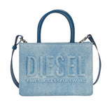 Diesel Kids Borsa in Denim Blu con Logo 3D per Bambine