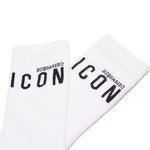 Dsquared2 Kids Calzini Bianchi con Logo