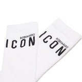 Dsquared2 Kids Calzini Bianchi con Logo