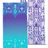Effek Reversible Purple Pattern Beach Towel