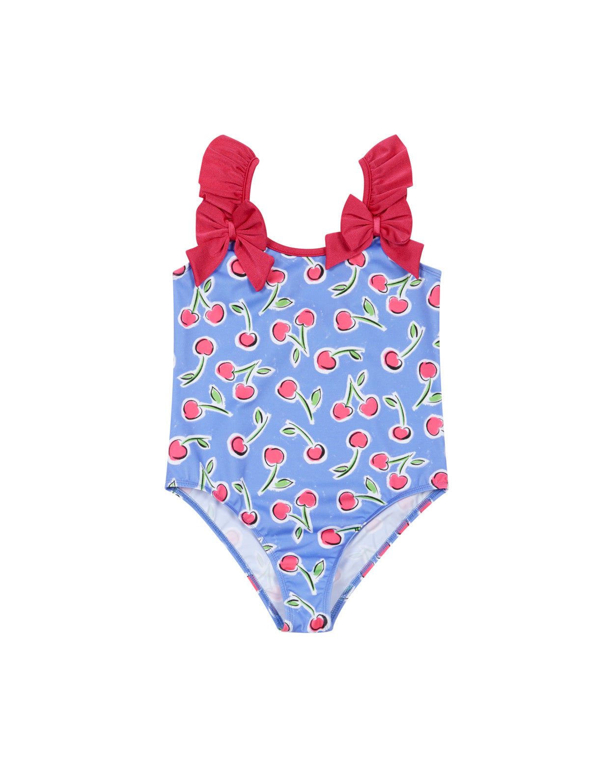 Deolinda Kids Costume Viola Fantasia Ciliegie con Fiocchi per Neonate