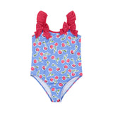 Deolinda Kids Costume Viola Fantasia Ciliegie con Fiocchi per Neonate