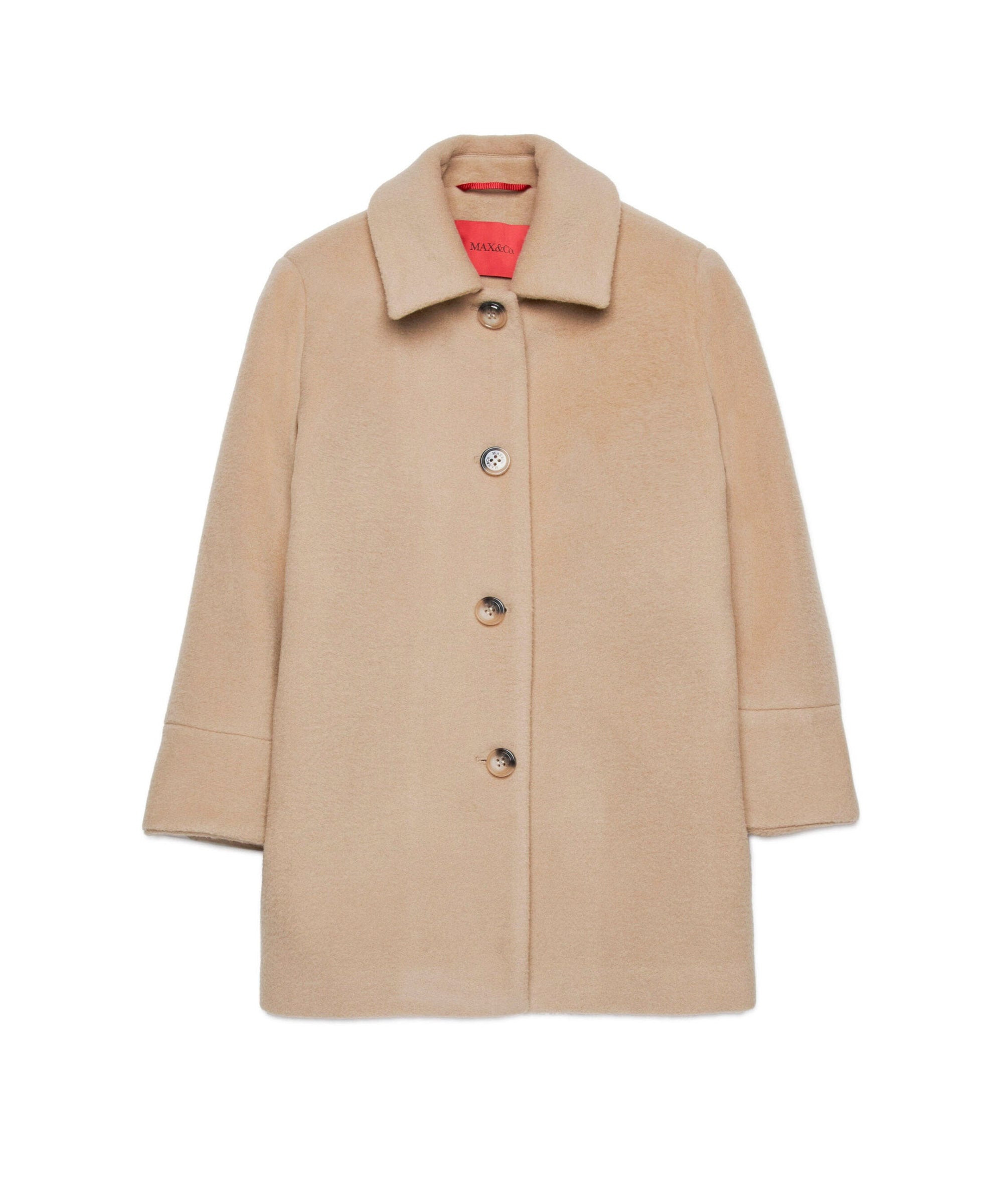 Max & Co Kids Cappotto Classsico Beige per Bambine