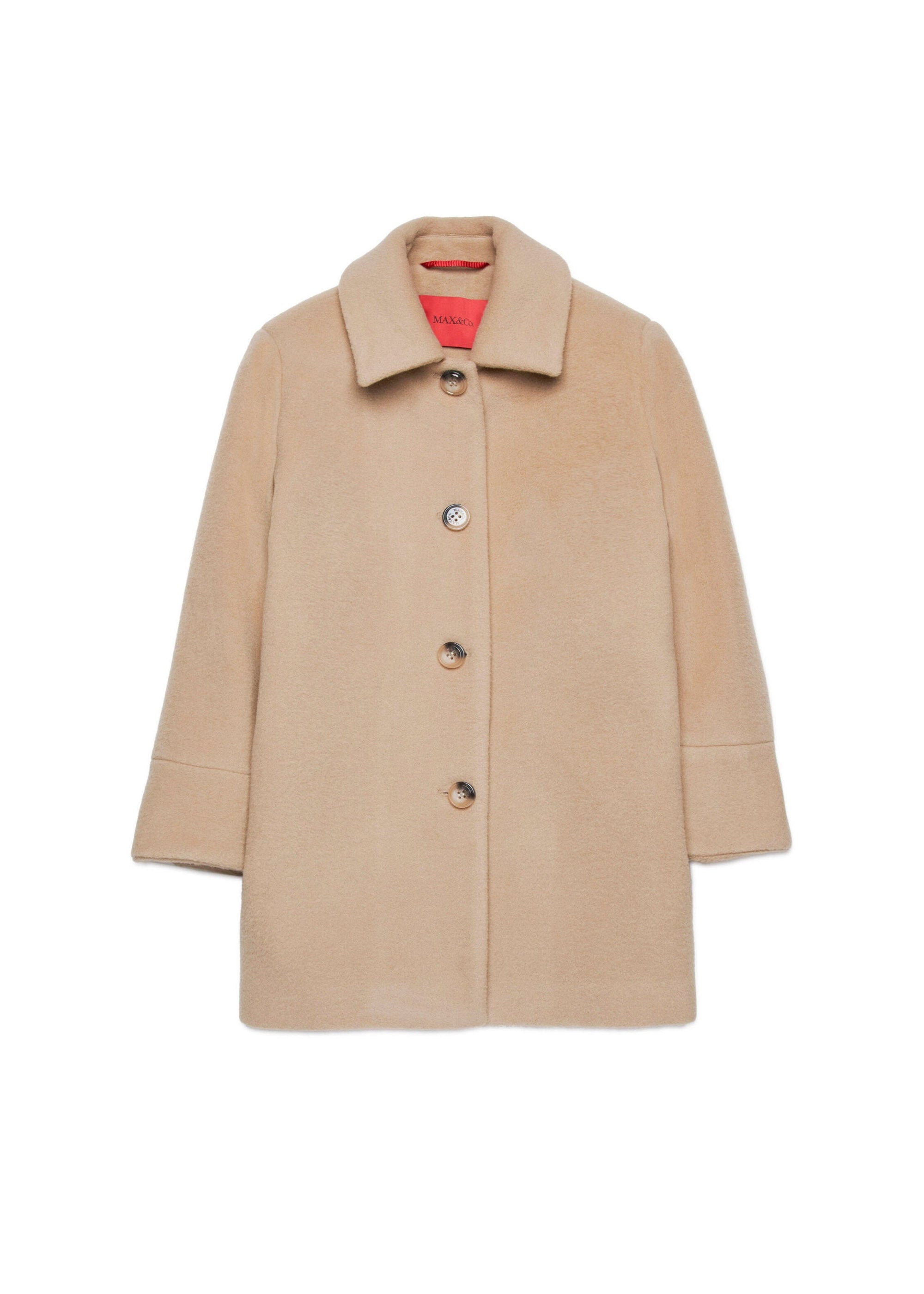 Max & Co Kids Cappotto Classsico Beige per Bambine