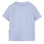 Hugo Boss Kids Polo Grigio Polvere con Logo per Neonati