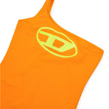 Diesel Kids Monokini Orange Swimsuit with Oval D for Girls