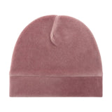 Gabriella Gucci Kids Berretto in Ciniglia Rosa Antico per Neonate
