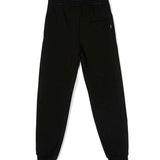 MSGM Kids Pantaloni in Tuta Neri con Logo per Bambini